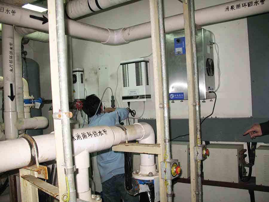 游泳池水處理使用現(xiàn)場(chǎng)