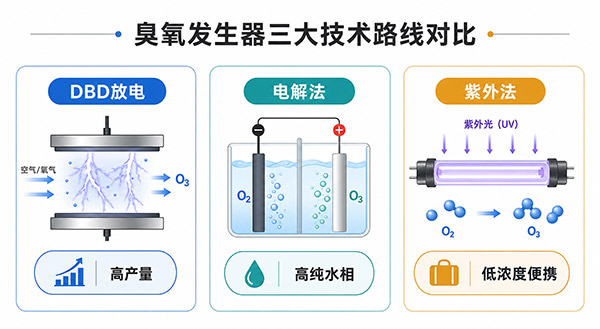 臭氧發(fā)生器技術(shù)迭代：DBD放電、電解、紫外三大路線對比